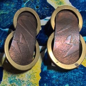 Source Unknown Gold and Copper Earrings